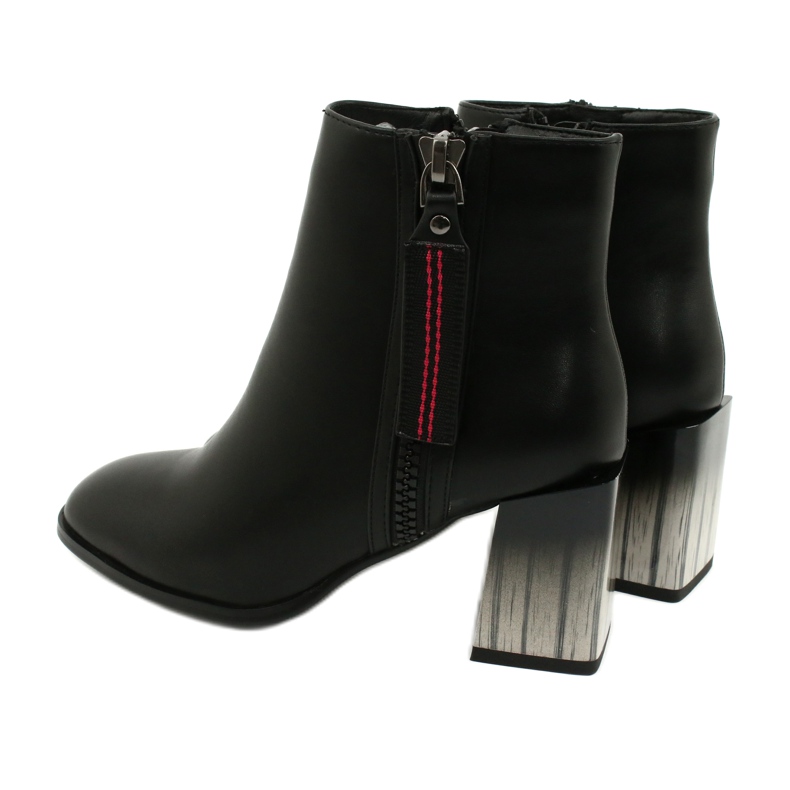 Stilvolle schwarze Damen-Stiefeletten mit hohem Absatz Filippo DBT1548/20 BK 3