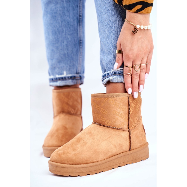 Damen Braune Warme Schneestiefel Big Star GG274559 1