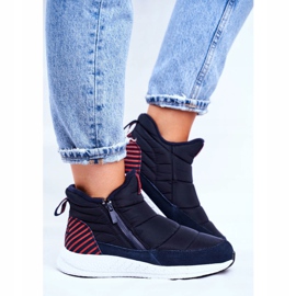 Damen Jugend Schneestiefel Big Star Navy Blue GG274471 navy blau 2