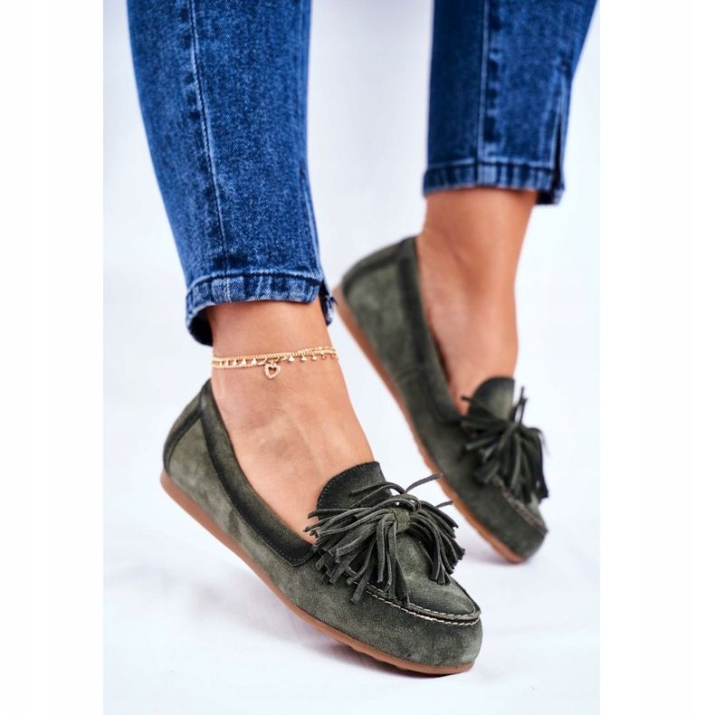 Damen Loafer Maciejka Leder Oliv 04830-24 grün 1