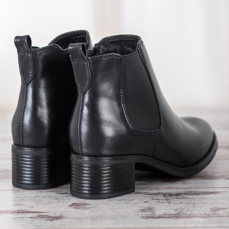 Goodin Klassische schwarze Stiefel 1