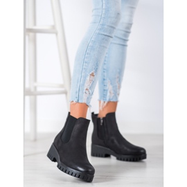 Goodin Chelsea-Boots On Platfortma schwarz 1