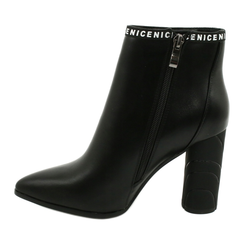 Filippo Frauen um Öko-Leather-Stiefel schwarzer DBT1547/20 v. Chr. 1