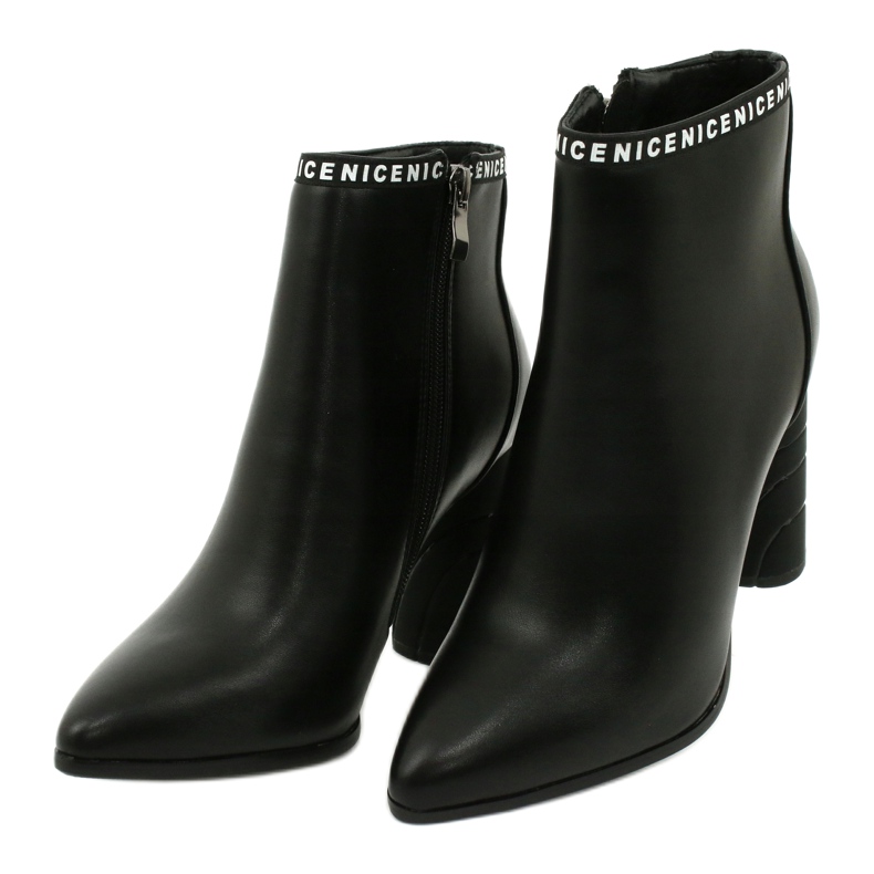 Filippo Frauen um Öko-Leather-Stiefel schwarzer DBT1547/20 v. Chr. 2