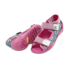 Befado Kinderschuhe 242P107 rosa silber- mehrfarbig 3