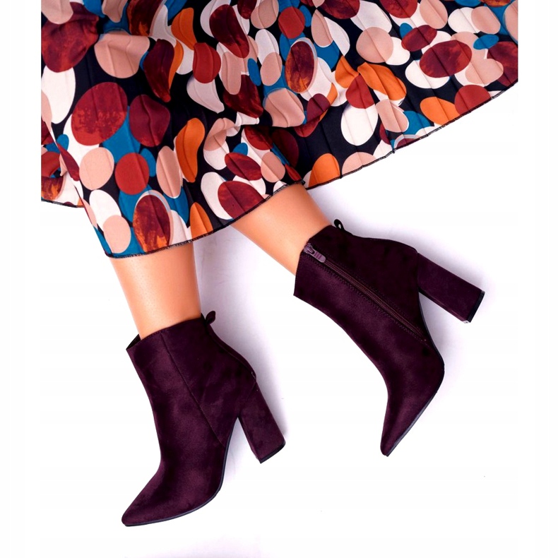 Evento Lila Wildleder Stiefeletten violett 2