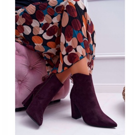 Evento Lila Wildleder Stiefeletten 1
