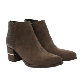 Gamis Frauen stilvolle Wildlederstiefel 4005 Brown braun 4