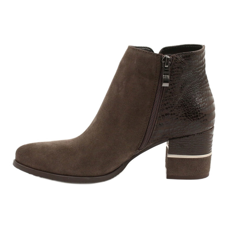 Gamis Frauen stilvolle Wildlederstiefel 4005 Brown braun 1