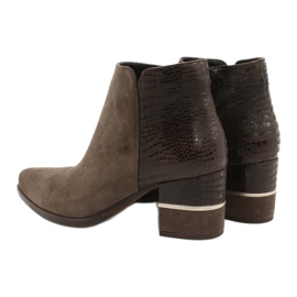 Gamis Frauen stilvolle Wildlederstiefel 4005 Brown braun 3