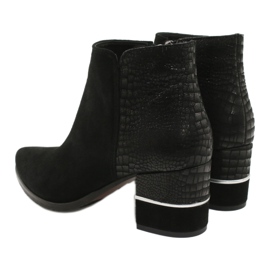 Stylische Gamis 4005 Wildlederstiefel schwarz 3