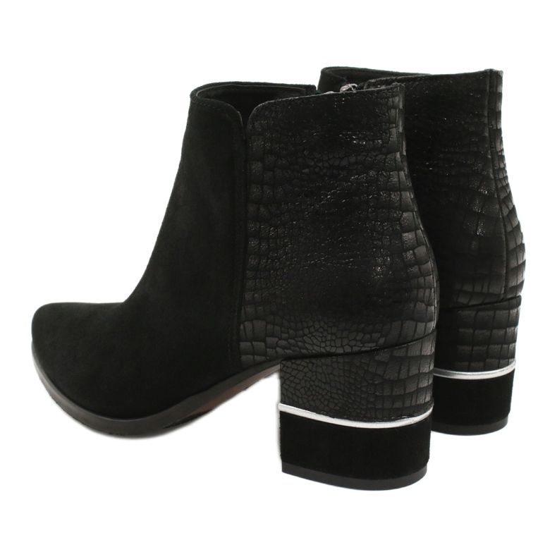 Stylische Gamis 4005 Wildlederstiefel schwarz 3