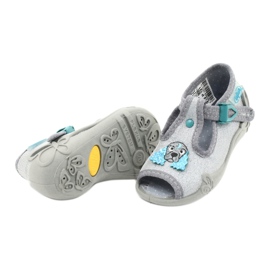 Befado Kinderschuhe 213P121 blau silber- 4