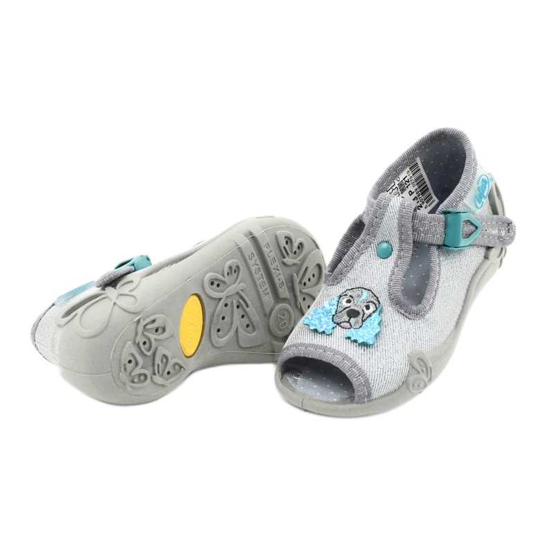 Befado Kinderschuhe 213P121 blau silber- 4