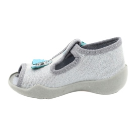 Befado Kinderschuhe 213P121 blau silber- 2