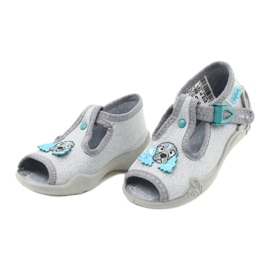 Befado Kinderschuhe 213P121 blau silber- 3
