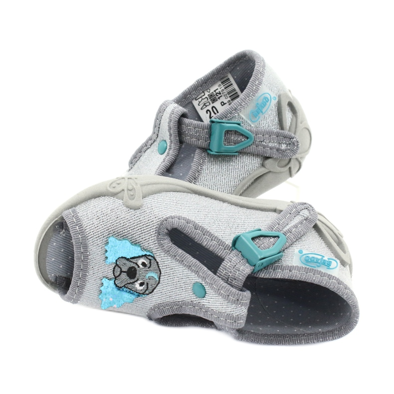 Befado Kinderschuhe 213P121 blau silber- 5