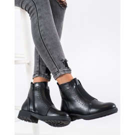 Sergio Leone Bequeme Stiefel mit Gummizug schwarz 1