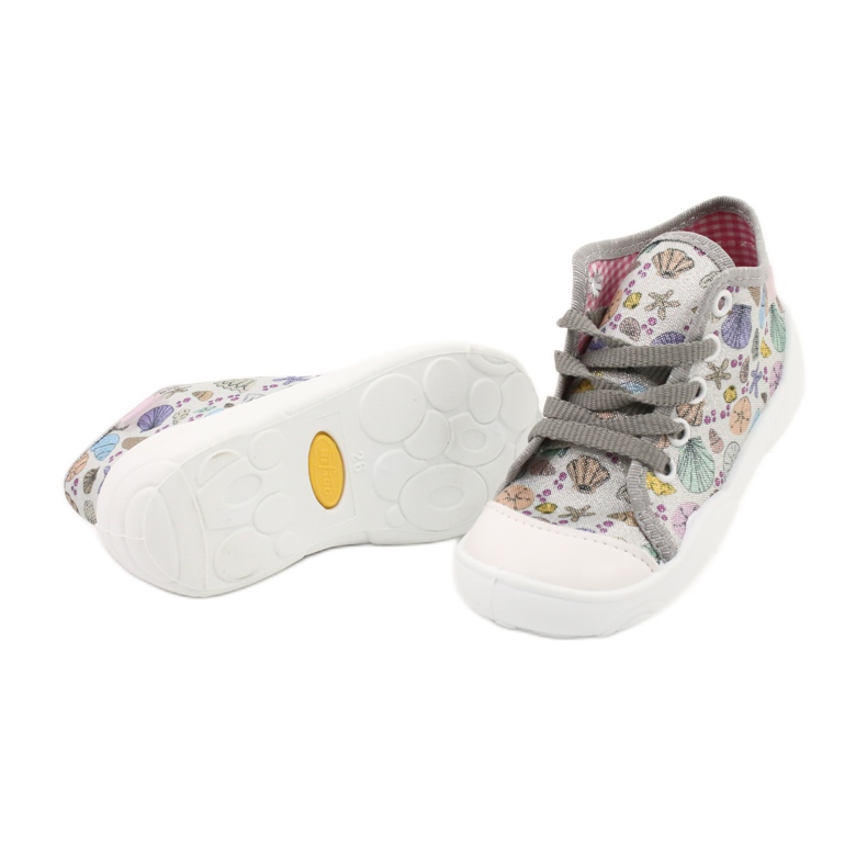 Befado Kinderschuhe 218P061 silber- grau mehrfarbig 4