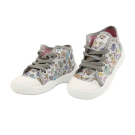 Befado Kinderschuhe 218P061 silber- grau mehrfarbig 3