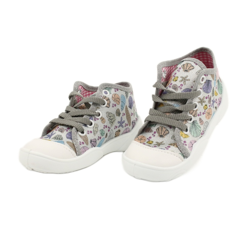 Befado Kinderschuhe 218P061 silber- grau mehrfarbig 3