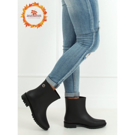 Schwarz DC11 Schwarze matte Damengaloschen 1