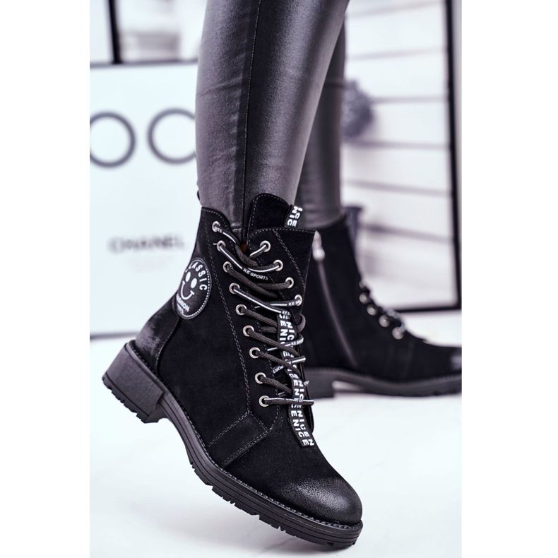 Vinceza Schwarze warme Stiefel für Damen Aspen 2
