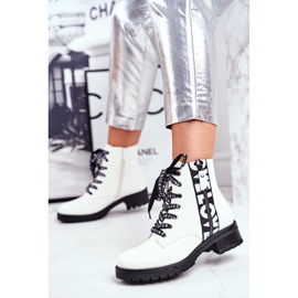 Vinceza Damenstiefel Weiß Verso schwarz 1