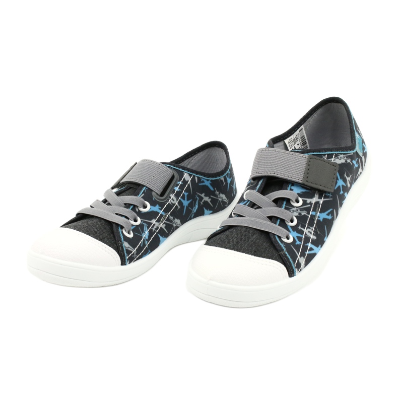 Befado Kinderschuhe 251Y155 blau grau 3