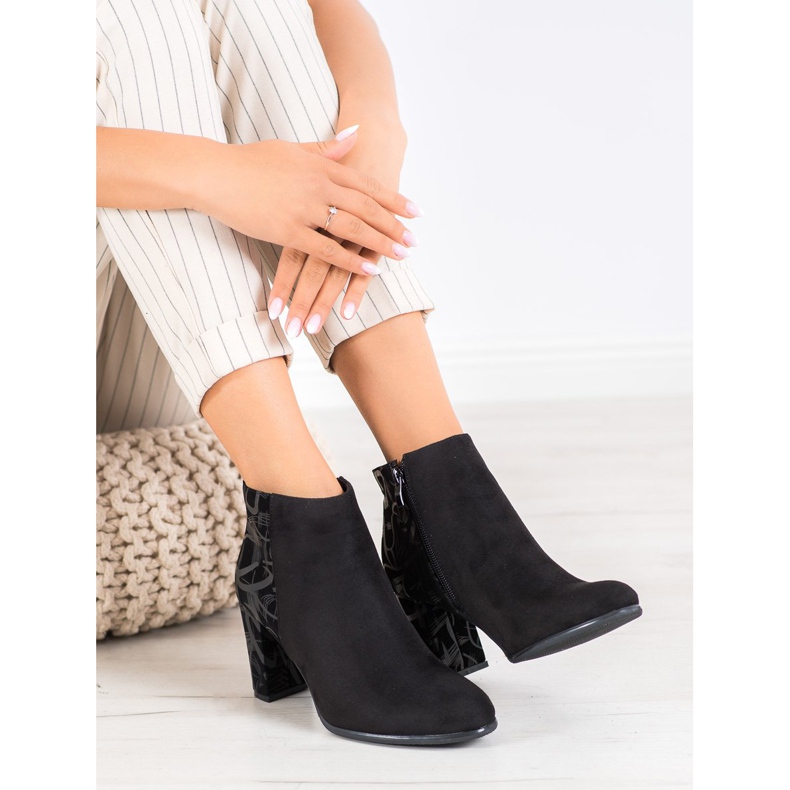 Sergio Leone Warme Stiefel mit Muster schwarz 1