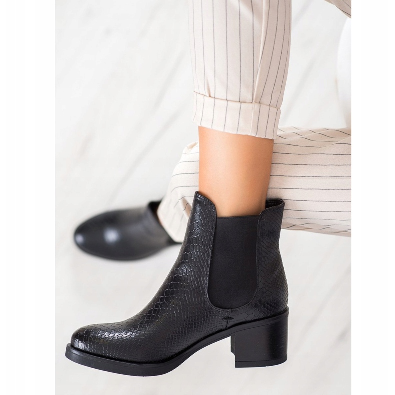 Seastar Chelsea-Boots mit Muster schwarz 1
