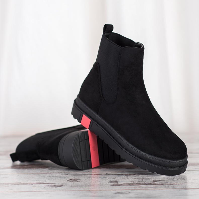 Seastar Stiefel auf der Plattform schwarz 2