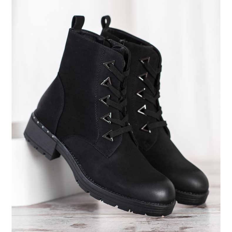 Sergio Leone Schwarze Schnürstiefel 1