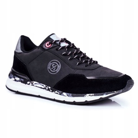 Herren Sportschuhe Cross Jeans Schwarz GG1R4027C grau 1