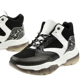 Schwarze Barettos-Sneaker zum Hineinschlüpfen weiß 1