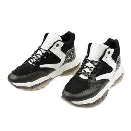 Schwarze Barettos-Sneaker zum Hineinschlüpfen weiß 2