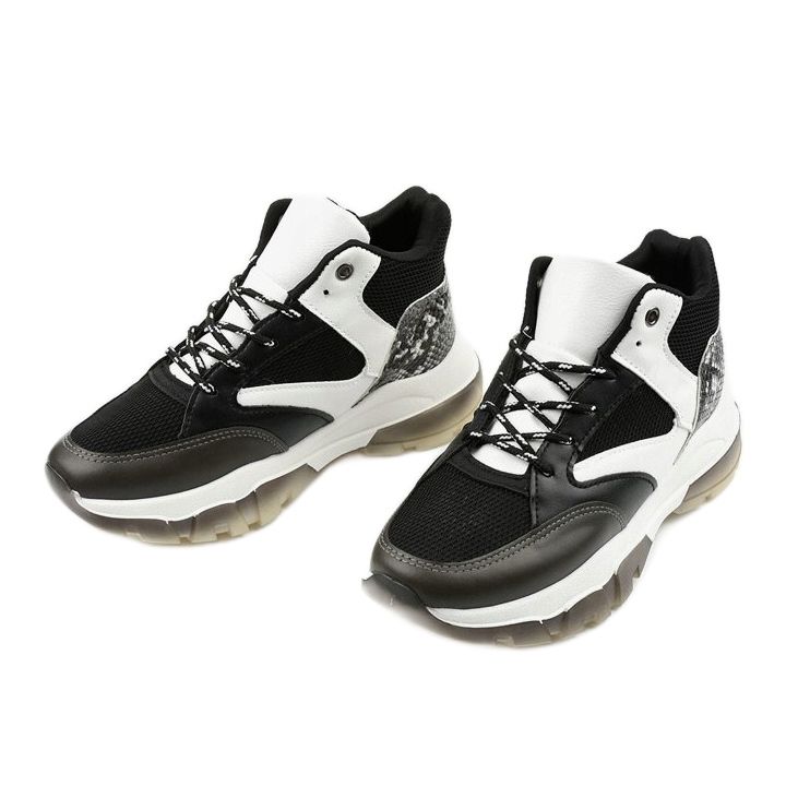 Schwarze Barettos-Sneaker zum Hineinschlüpfen weiß 2