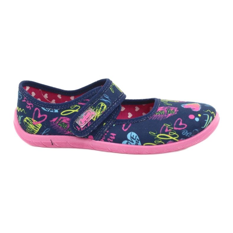 Befado Kinderschuhe 945Y431 navy blau rosa mehrfarbig 1