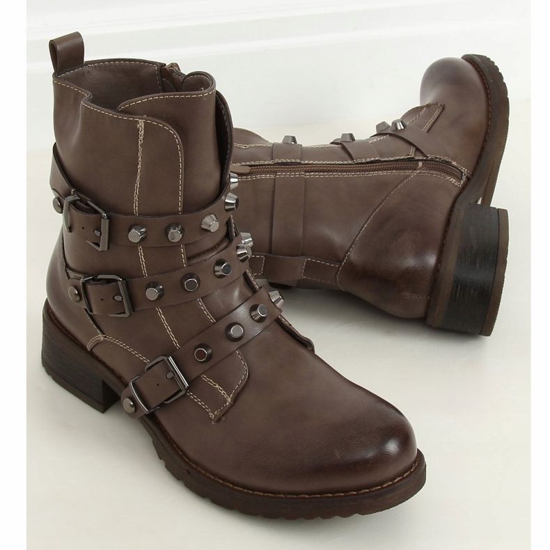 Militärstiefel dunkelbeige Z195 Khaki 1