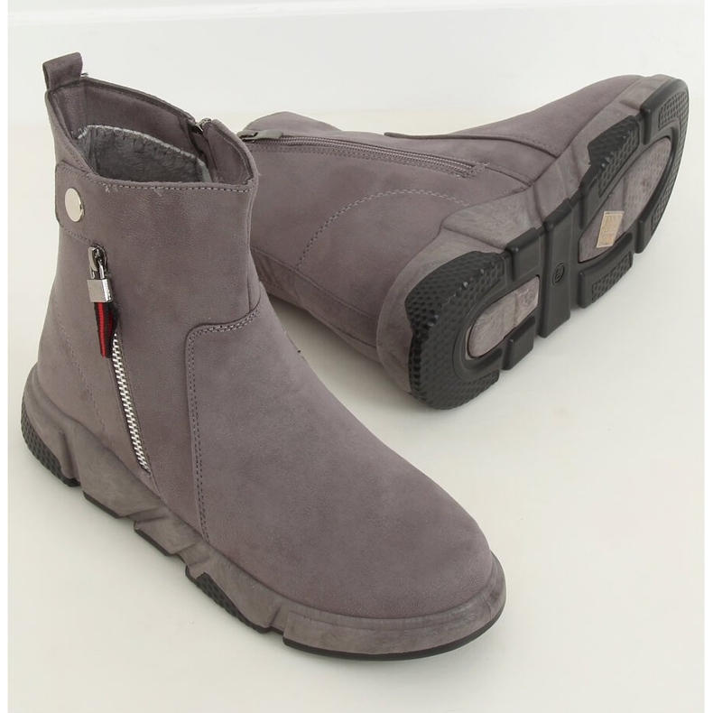 Graue Sportstiefel KFS-506 Grau 2