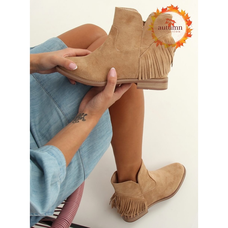 Stiefel im Boho-Stil in Beige 1515 Beige 1