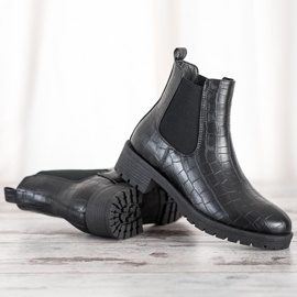 Bella Paris Chelsea-Boots zum Hineinschlüpfen schwarz 1