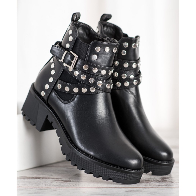 Seastar Rockstiefel mit Jets schwarz 2