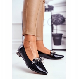 Damen Ballerinas Laura Messi Leder Schwarz 2157 1