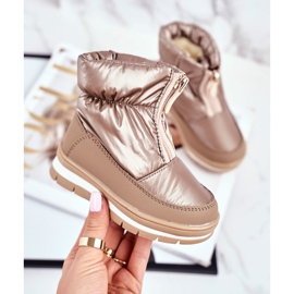 WEESTEP Warme Schneestiefel aus Wolle für Kinder Golden Bubbles 2