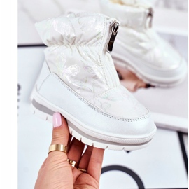 WEESTEP Warme Kinder-Schneestiefel aus Wolle White Bubbles weiß 2