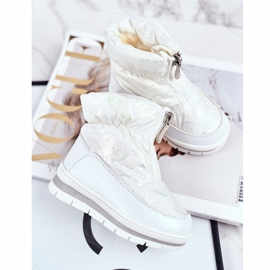WEESTEP Warme Kinder-Schneestiefel aus Wolle White Bubbles weiß 1