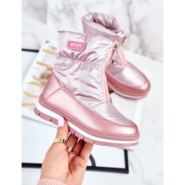 WEESTEP Kinder-Schneestiefel mit Wollrosa-Blasen gewärmt 1