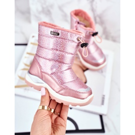 WEESTEP Kinder-Schneestiefel mit Wolle gewärmt Rosa Felini 2