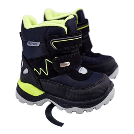 WEESTEP Kinder-Schneestiefel mit Wolle gewärmt Marineblau Booom 1